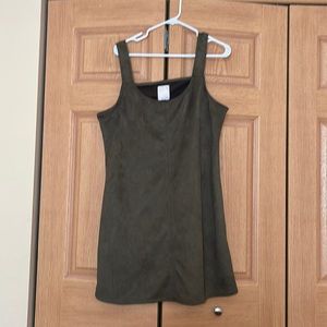 Army Green Halter Dress